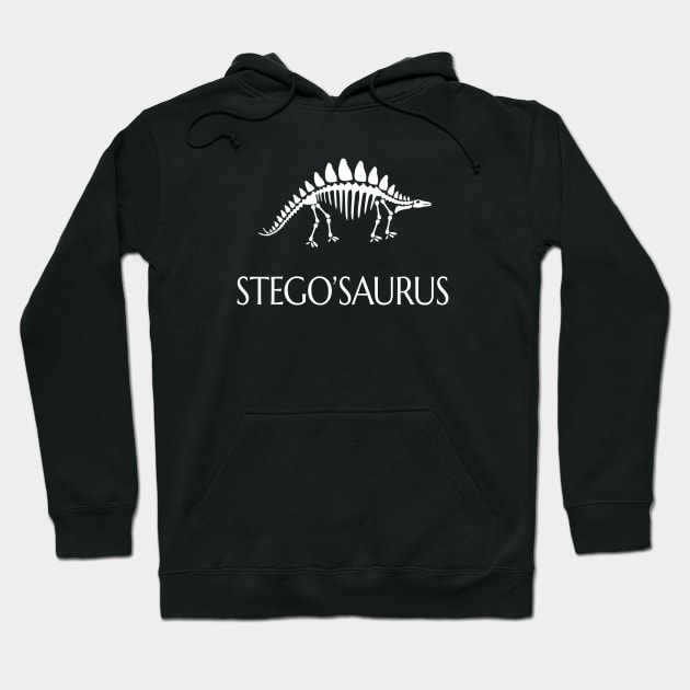 Stegosaurus -  Late Jurassic Fossil (Archaeology, Paleontology) Hoodie by CottonGarb
